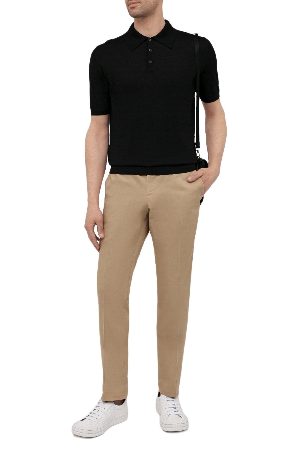 Шерстяное поло PRADA черного цвета по цене 120000 руб., арт. UMA290-C5W-F0002-151, фото 2 Шерстяное поло PRADA, арт. UMA290-C5W-F0002-151, фото 2