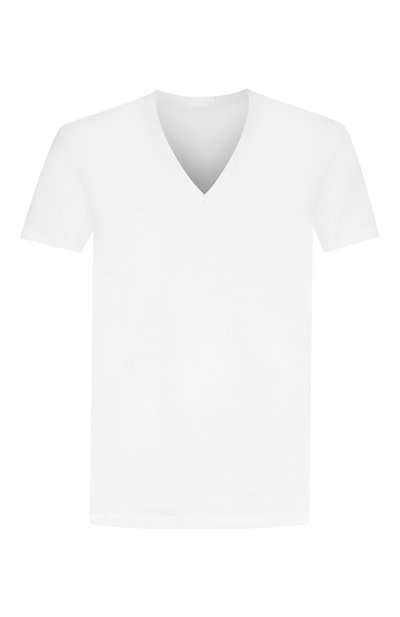 Футболка из смеси хлопка и вискозы с v-образным вырезом LA PERLA, арт. 0022507, фото 1