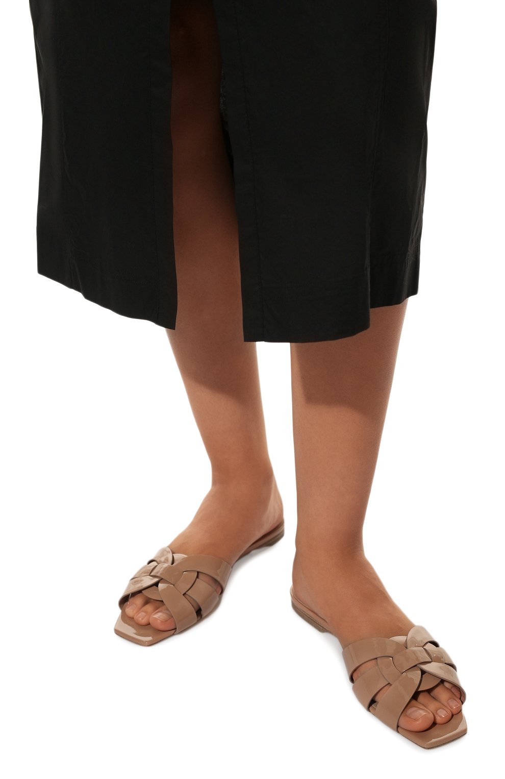 Кожаные шлепанцы nu pieds SAINT LAURENT, арт. 571952/B8I00, фото 3