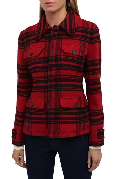 Жакет POLO RALPH LAUREN красного цвета по цене 84700 руб., арт. 211815086, фото 3 Жакет POLO RALPH LAUREN, арт. 211815086, фото 3