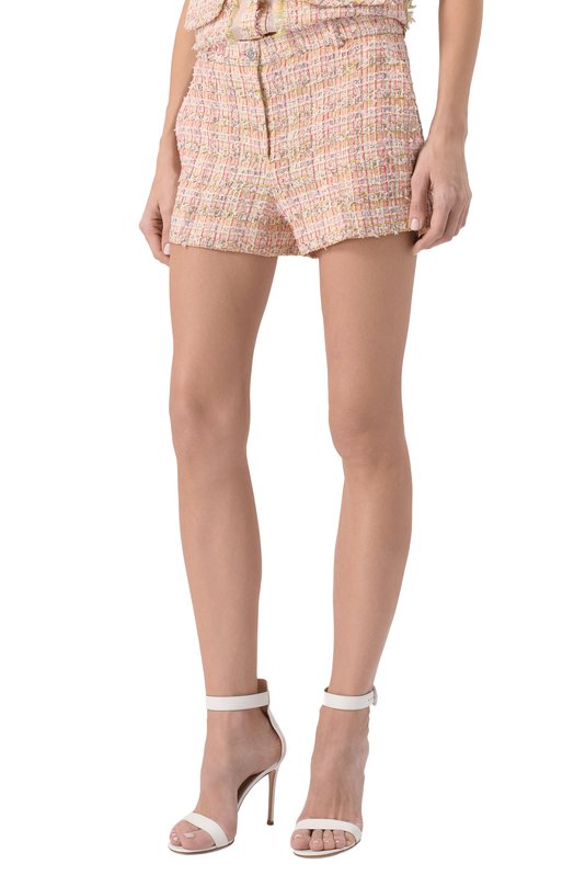 Твидовые шорты Versace 1018950/1A13465 Розовый  1018950/1A13465 Фото 3