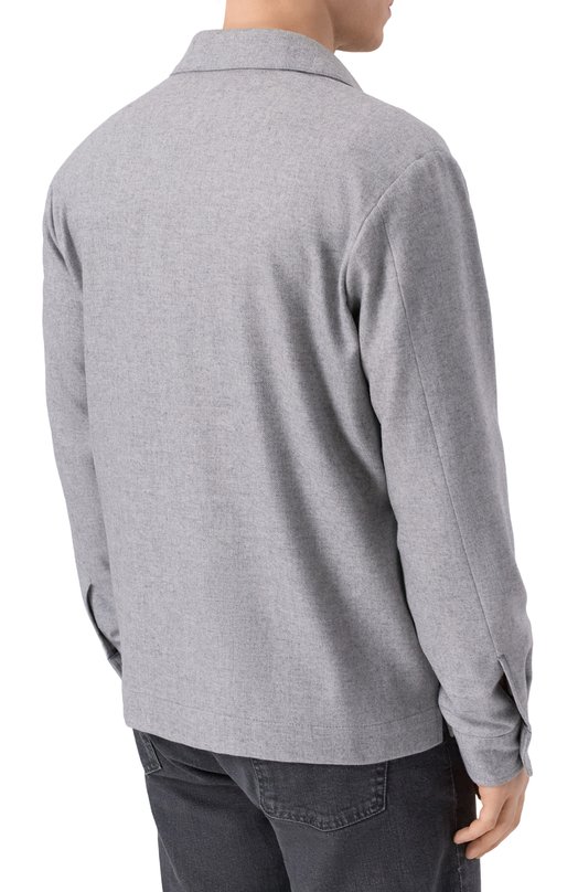 Куртка-рубашка из шерсти и кашемира Windsor 13 LAV0R0 10014477/30049253 Серый  13 LAV0R0 10014477/30049253 Фото 4