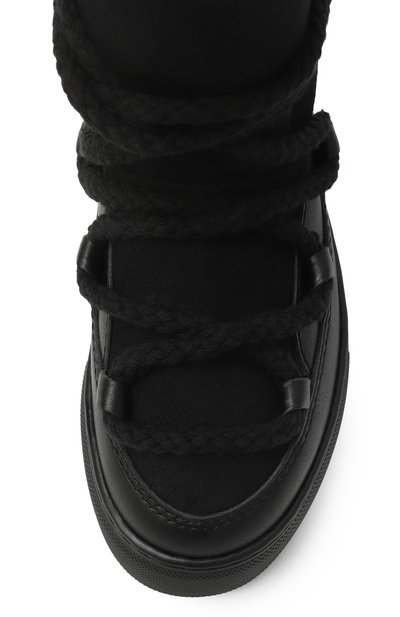 Кожаные сапоги INUIKII черного цвета по цене 26500 руб., арт. 3001.002.0032/33-38, фото 4 Кожаные сапоги INUIKII, арт. 3001.002.0032/33-38, фото 4