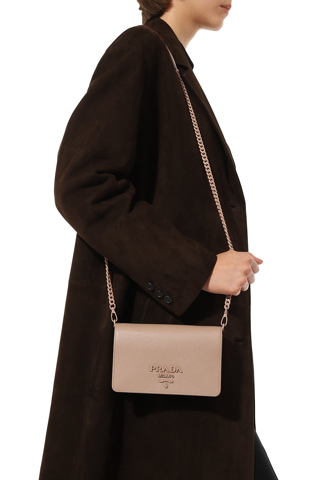 Сумка PRADA бежевого цвета по цене 190000 руб., арт. 1BP019-WNZV-F0ZZQ-COO, фото 2 Сумка PRADA, арт. 1BP019-WNZV-F0ZZQ-COO, фото 2