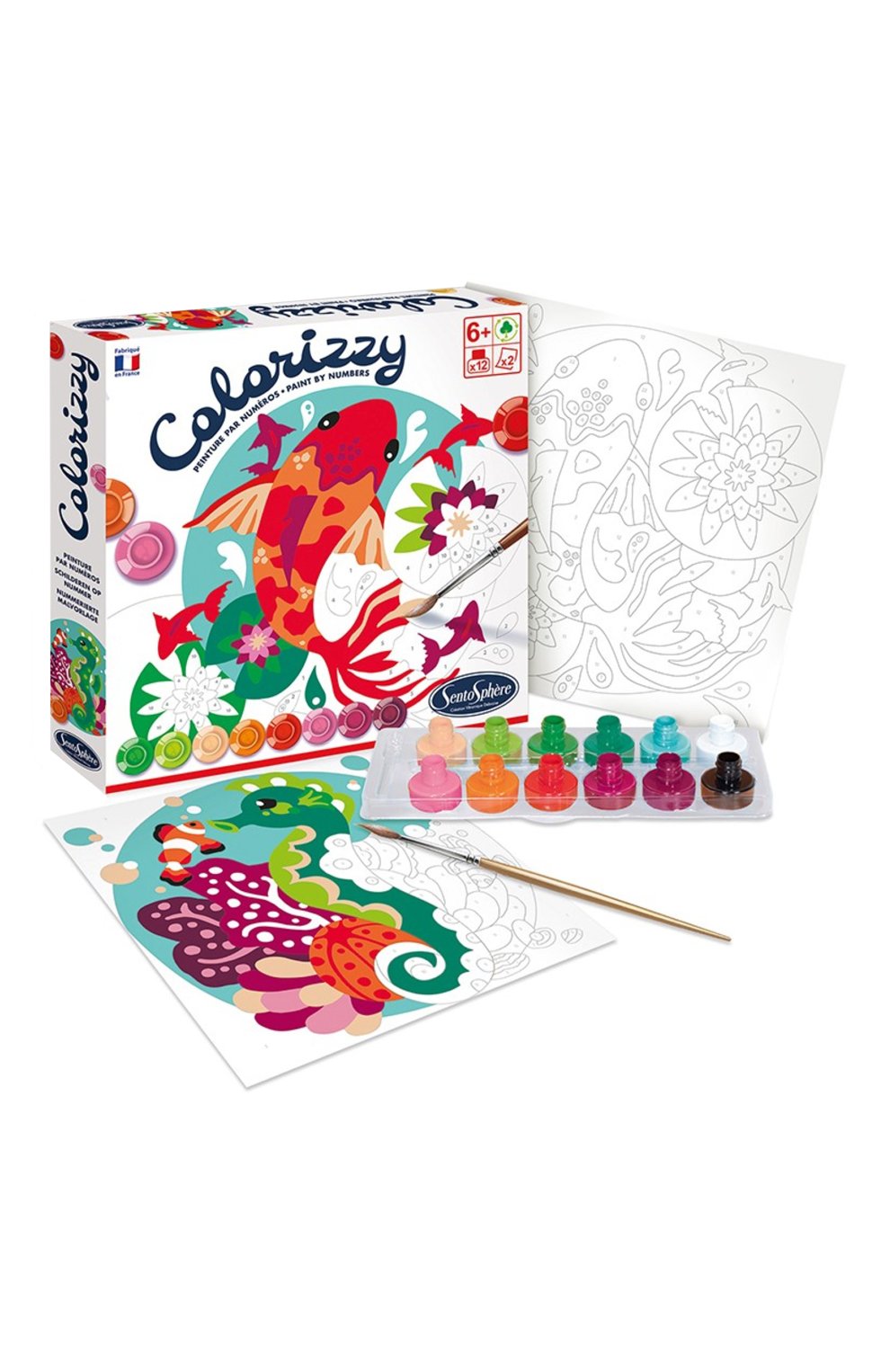 Раскраска по номерам рыбки SENTOSPHERE, арт. 4502, фото 1