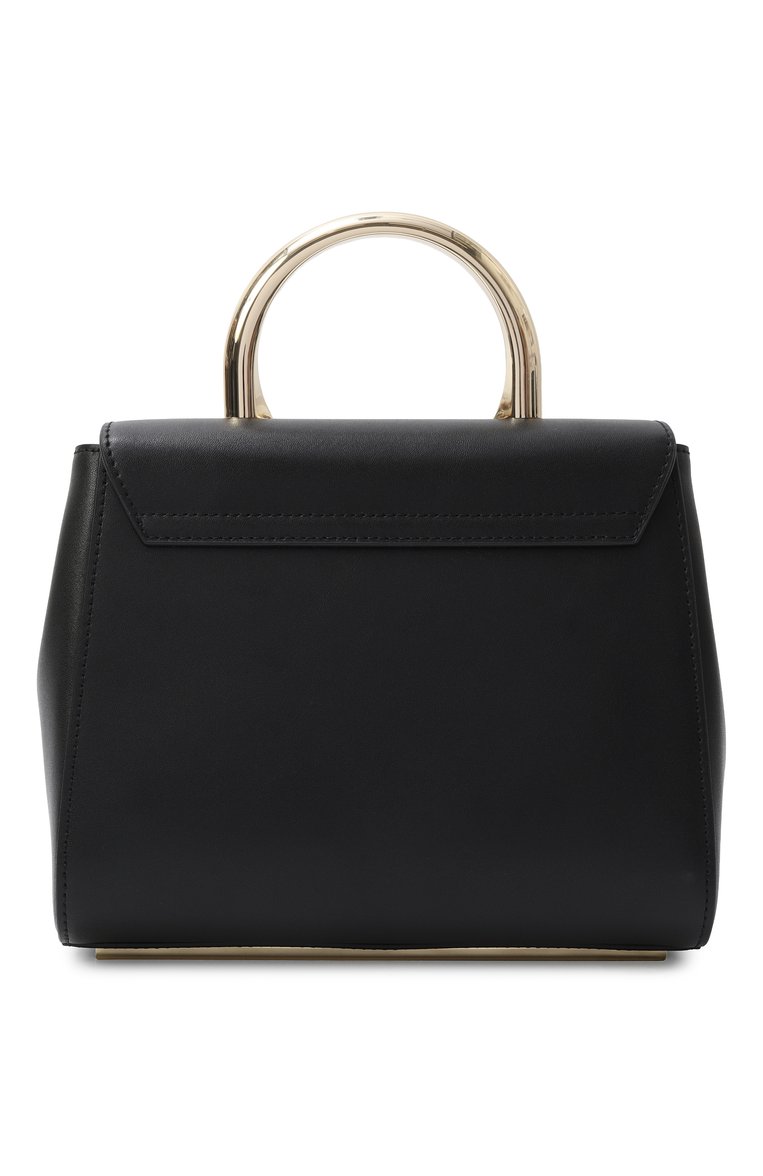 Женская сумка furla meridiana mini FURLA черного цвета, арт. WB01704/BX3913 | Фото 6 (Автомат�изация ТО: Проставлено; Материал: Натуральная кожа; Размер: mini; Автоматизация состава: Проставлено; Ремень/цепочка: На ремешке)