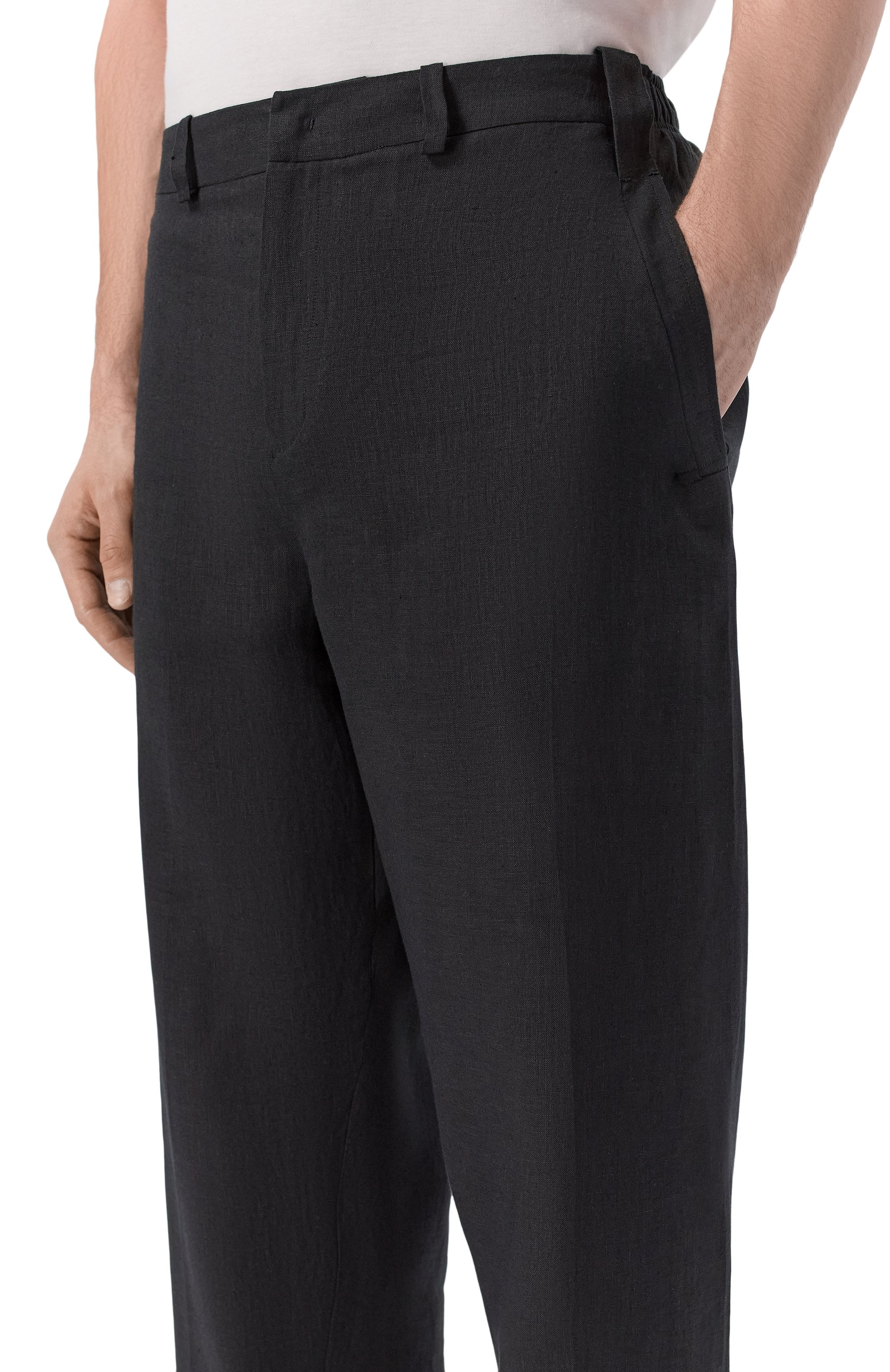 Льняные брюки KITON, арт. UPKN088K0708H, фото 5