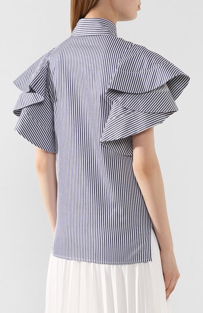 Хлопковая рубашка VICTORIA, VICTORIA BECKHAM, арт. 2120WSH000880A, фото 4