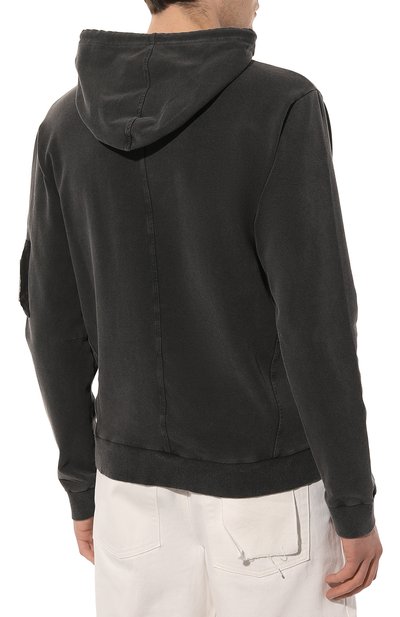 Хлопковое худи RELIGION серого цвета по цене 9555 руб., арт. 12TREW28, фото 4 Хлопковое худи RELIGION, арт. 12TREW28, фото 4