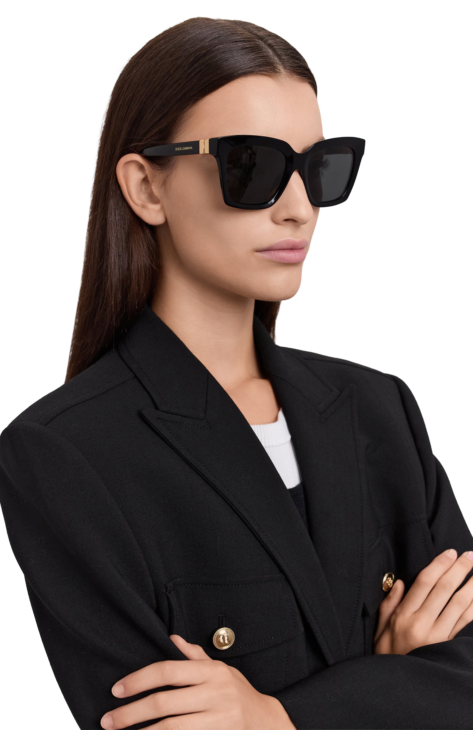 Солнцезащитные очки DOLCE & GABBANA черного цвета по цене 51800 руб., арт. 4498-501/87, фото 2 Солнцезащитные очки DOLCE & GABBANA, арт. 4498-501/87, фото 2