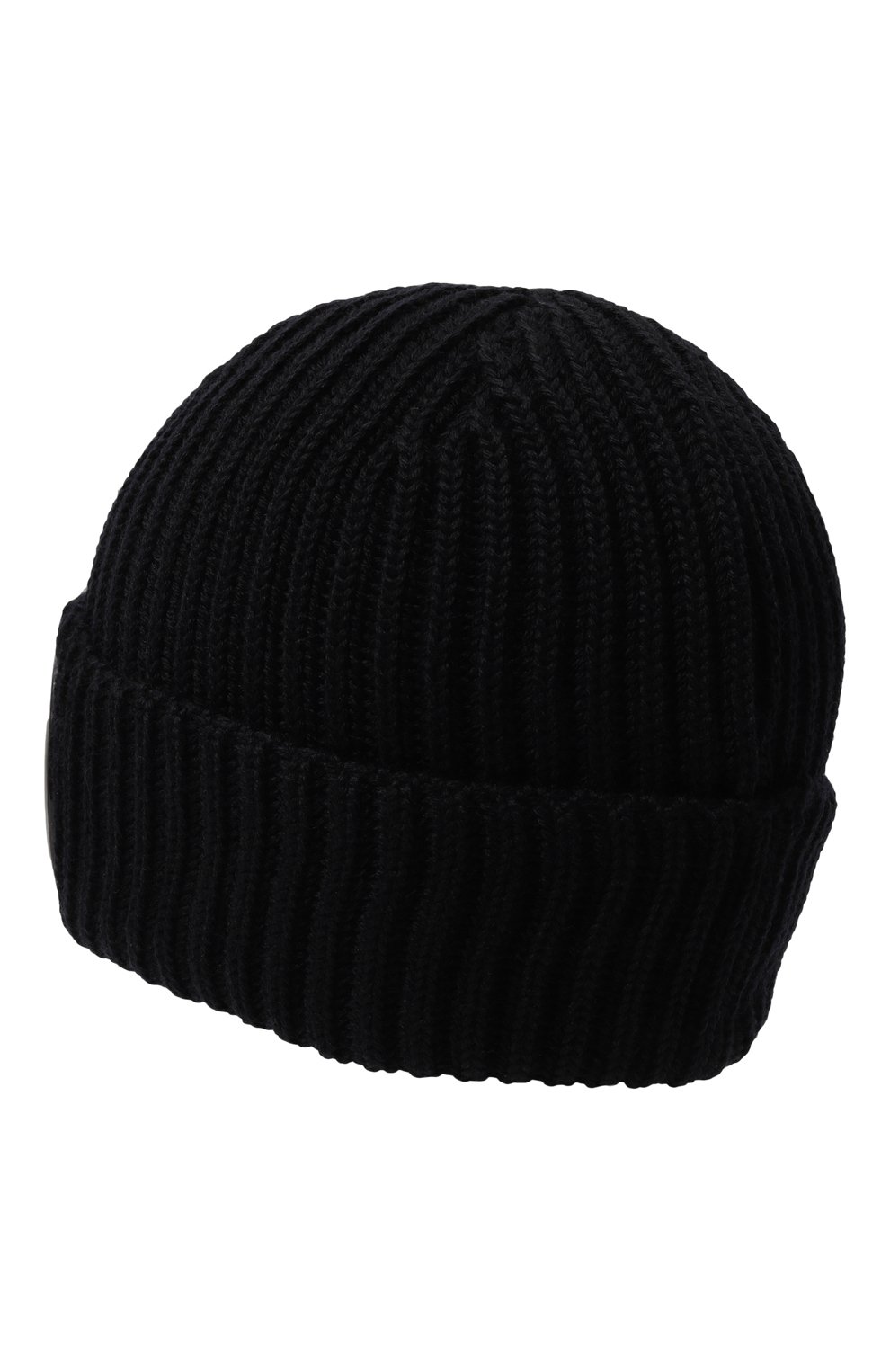 Шерстяная шапка C.P. COMPANY темно-синего цвета по цене 15250 руб., арт. 15CMAC122A005509A, фото 2 Шерстяная шапка C.P. COMPANY, арт. 15CMAC122A005509A, фото 2