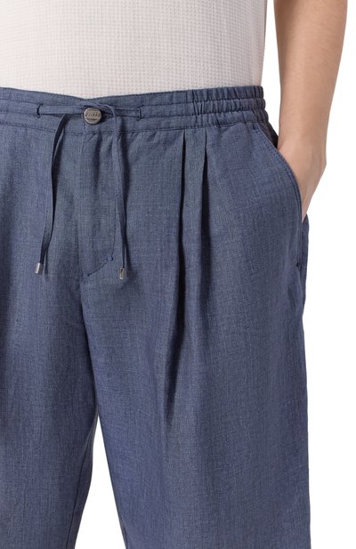 Льняные шорты ZILLI синего цвета по цене 137500 руб., арт. CS202AM0801VZL000, фото 5 Льняные шорты ZILLI, арт. CS202AM0801VZL000, фото 5