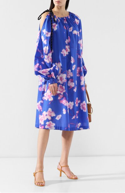 Хлопковое платье DRIES VAN NOTEN синего цвета по цене 62700 руб., арт. 191-11097-7100, фото 2 Хлопковое платье DRIES VAN NOTEN, арт. 191-11097-7100, фото 2