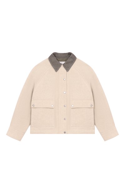 Куртка из хлопка и льна BRUNELLO CUCINELLI, арт. BL5950607B