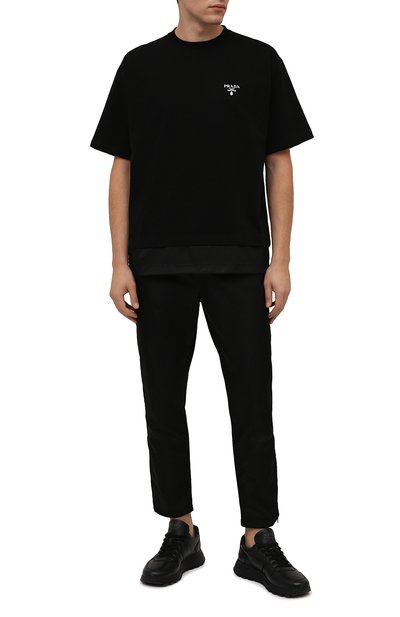 Кожаные кроссовки prax 01 PRADA, арт. 4E3581-3LEM-F0002-G000, фото 2