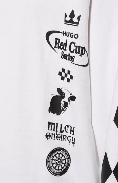 Хлопковый лонгслив HUGO, арт. 50511045, фото 5