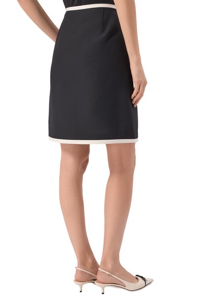 Юбка из шерсти и шелка VALENTINO, арт. 8B3RAEH7/1CF, фото 4