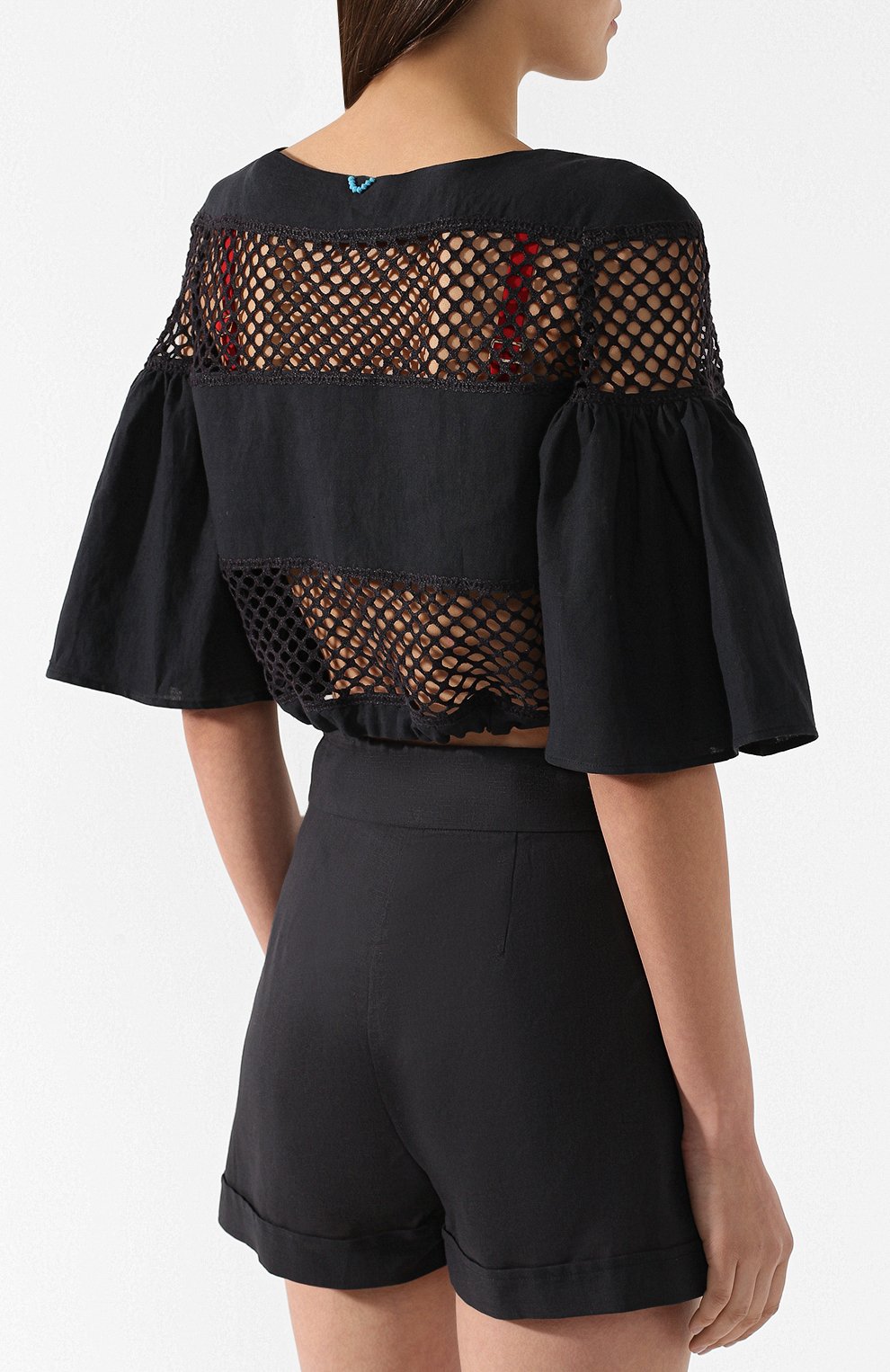 Топ из смеси хлопка и льна A MERE CO, арт. AMC/R19017, фото 4