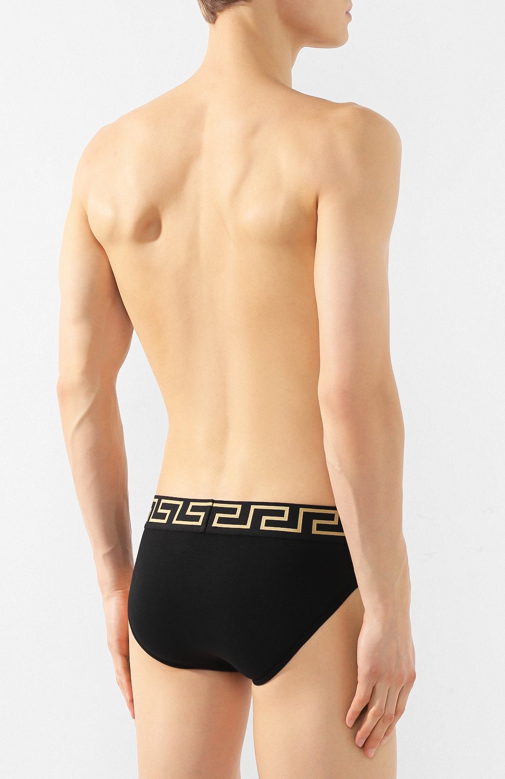 Хлопковые брифы VERSACE черного цвета по цене 8755 руб., арт. AU10027/AC00059, фото 3 Хлопковые брифы VERSACE, арт. AU10027/AC00059, фото 3