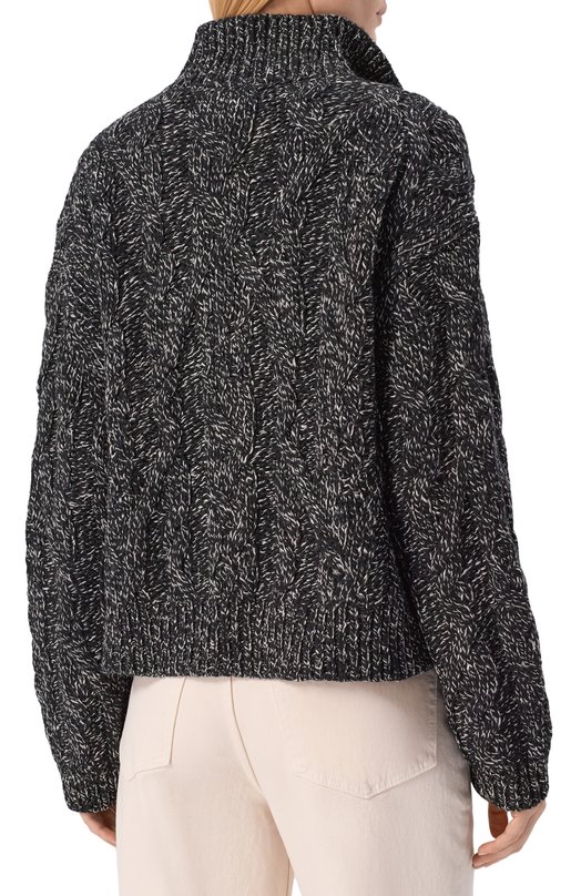 Кардиган из шерсти и хлопка Closed C96449-98K-22 Чёрно-белый  C96449-98K-22 Фото 4