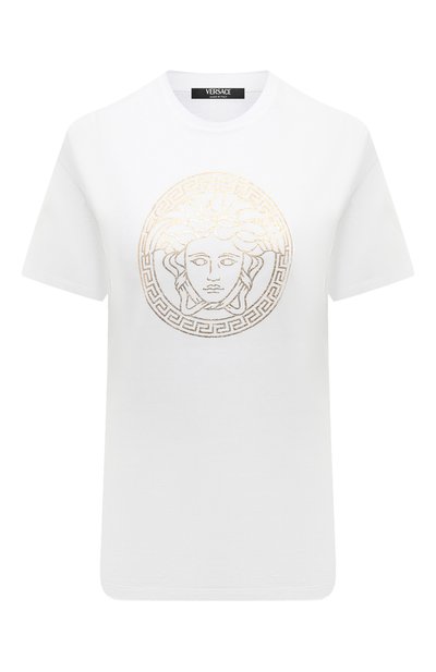 Женская хлопковая футболка VERSACE, арт. 1014271/1A10145