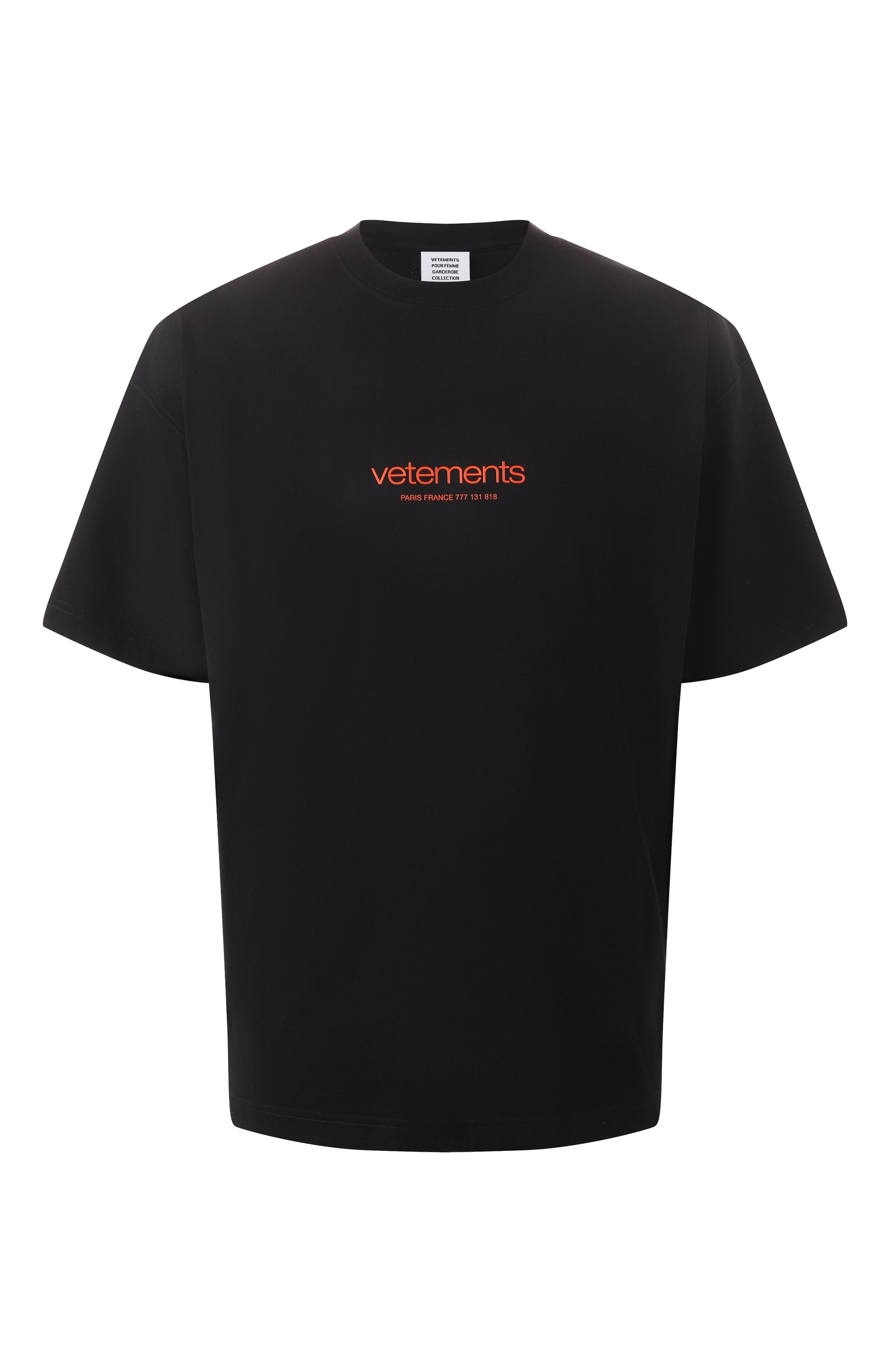 Хлопковая футболка VETEMENTS, арт. UE64TR150B, фото 1