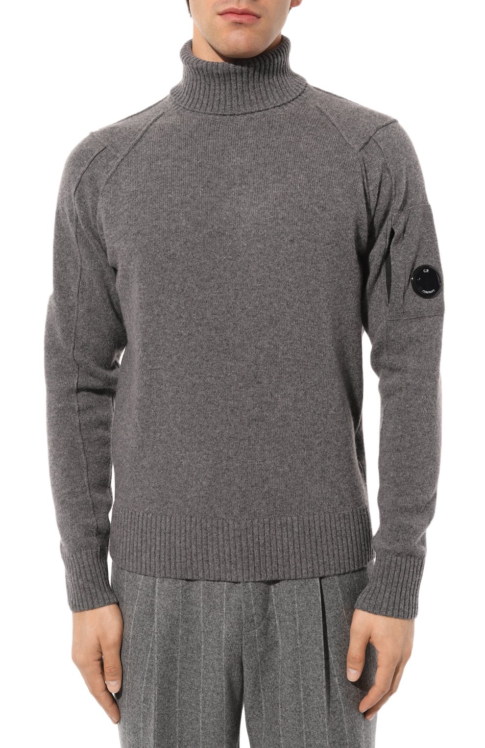 Шерстяной свитер C.P. COMPANY темно-серого цвета по цене 29950 руб., арт. 15CMKN088A005504A, фото 3 Шерстяной свитер C.P. COMPANY, арт. 15CMKN088A005504A, фото 3