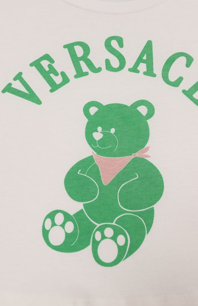 Хлопковая футболка VERSACE, арт. 1018183/1A13082/8A-14A, фото 3