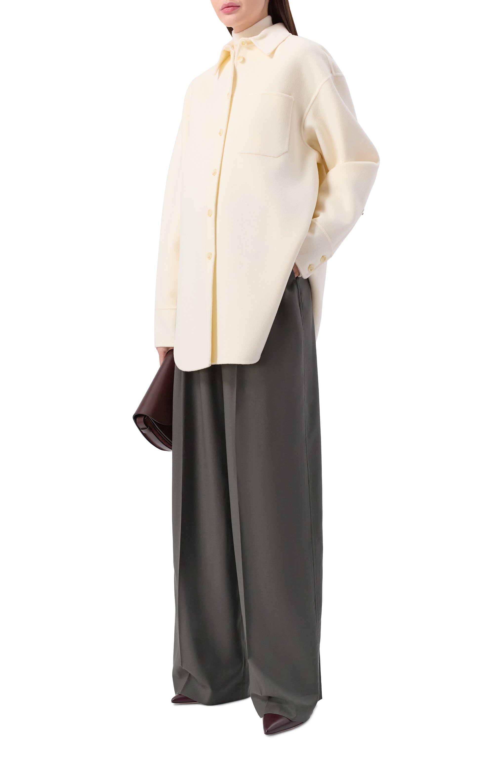 Шерстяная рубашка SPORTMAX, арт. RIBER, фото 2