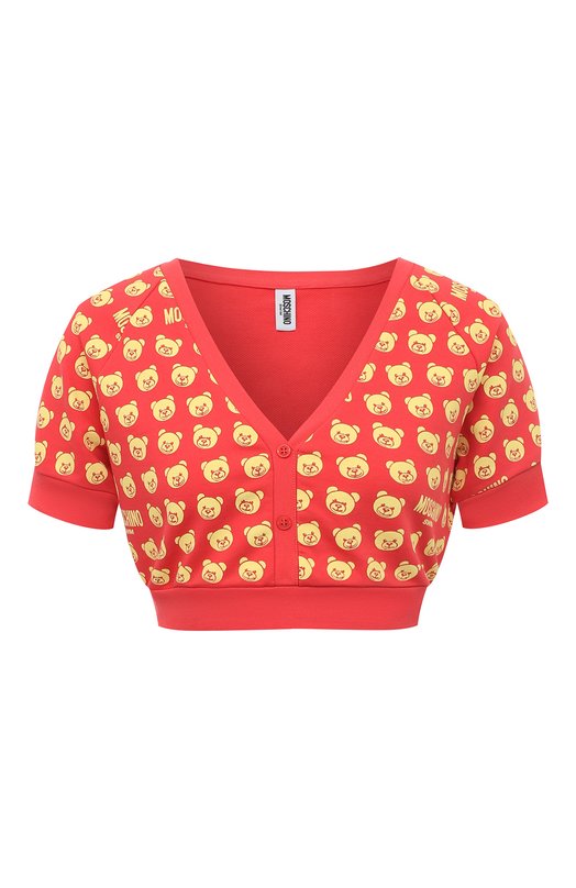

Хлопковый топ Moschino, Розовый