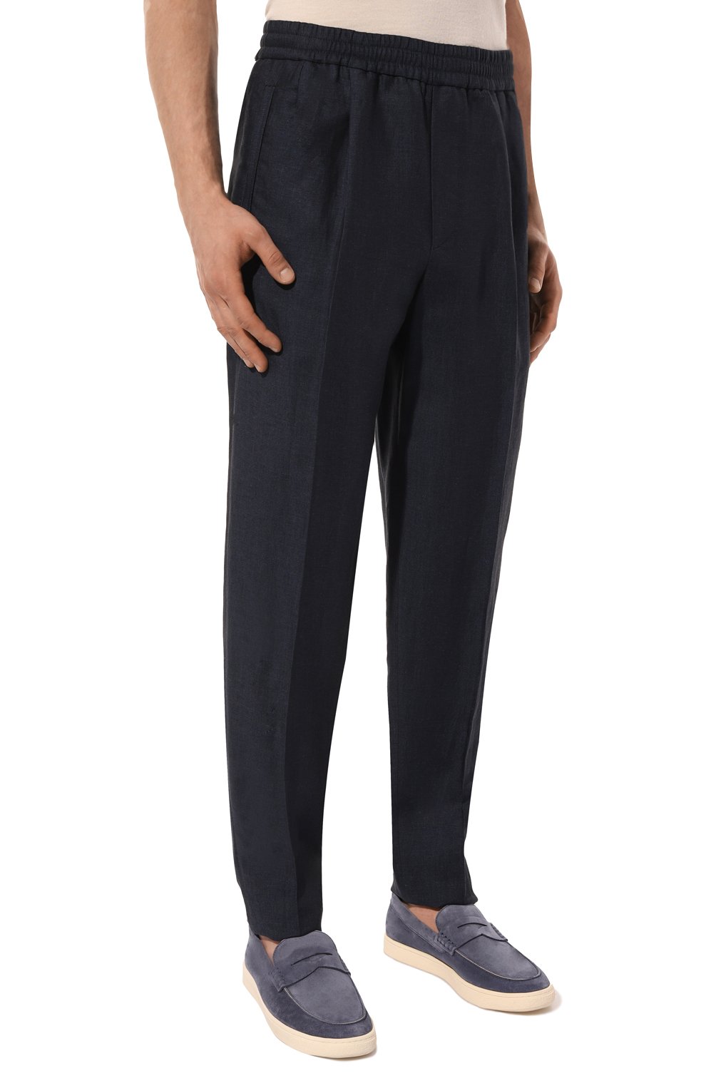 Брюки изо льна и лиоцелла ZEGNA, арт. 7ZF103A7/73GCC2, фото 3