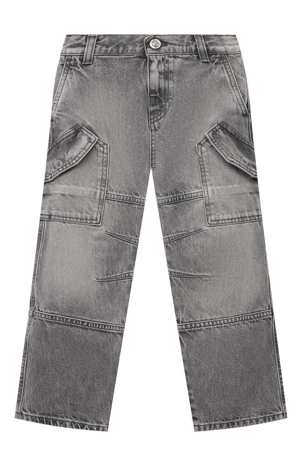 Джинсы VERSACE серого цвета по цене 46250 руб., арт. 1016448/1A11631/8-14, фото 1 Джинсы VERSACE, арт. 1016448/1A11631/8-14, фото 1