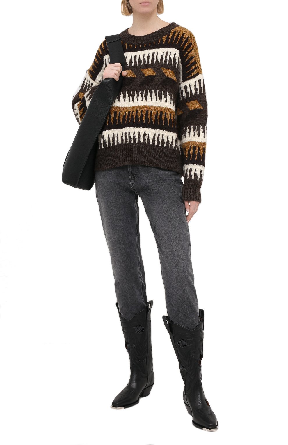 Шерстяной свитер ISABEL MARANT ETOILE, арт. PU1351-20A082E/SIENNA, фото 2