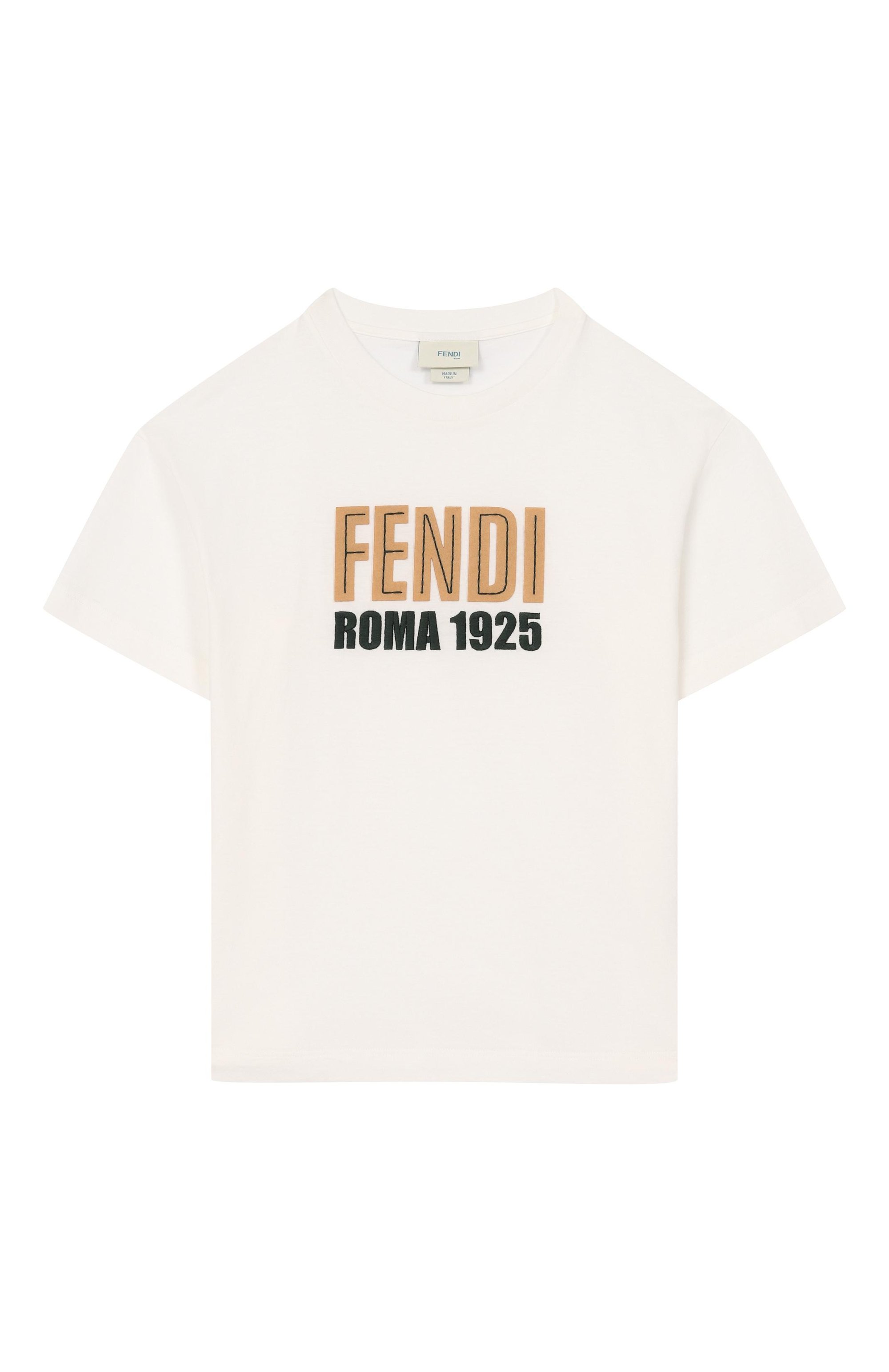 Хлопковая футболка FENDI, арт. JUI204/7AJ/3A-6A, фото 1
