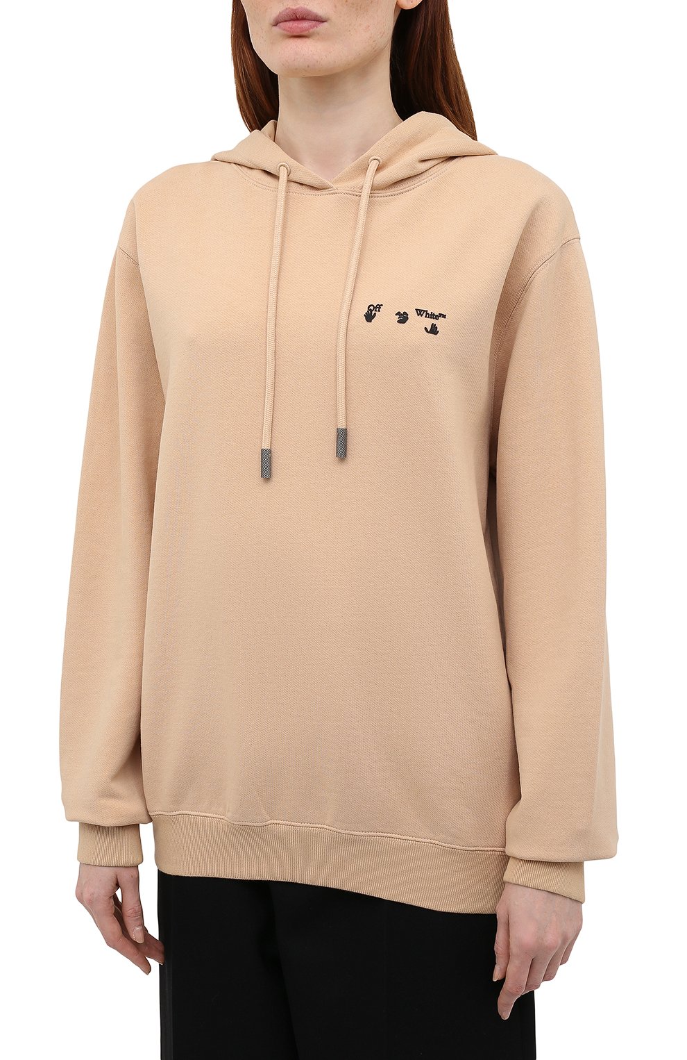 Хлопковое худи OFF-WHITE, арт. 0WBB035S21JER004, фото 3