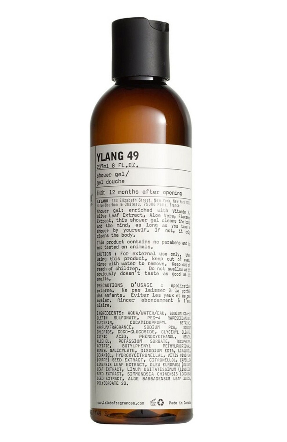 Гель для душа ylang 49 (237ml) LE LABO, арт. 811901027917, фото 1