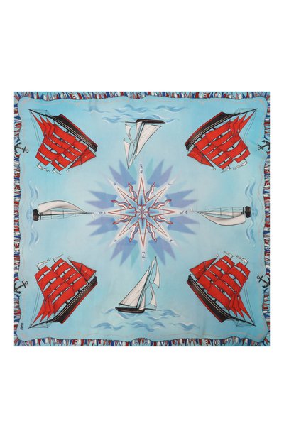 Шелковый платок алые паруса GOURJI, арт. 91120537/4451172, фото 3
