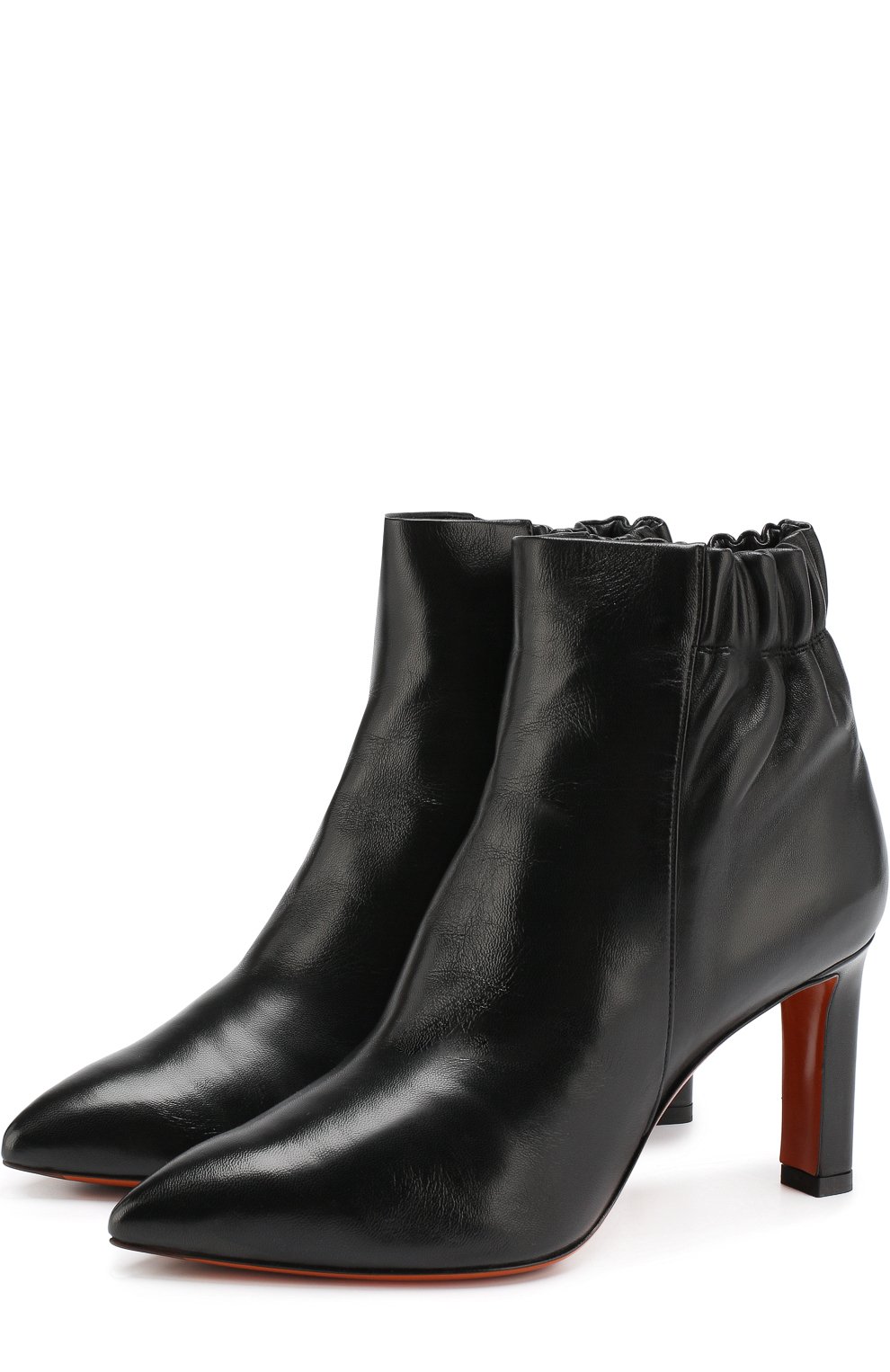 Кожаные ботильоны на шпильке SANTONI, арт. WTKK57480HI2GSCKN01, фото 1