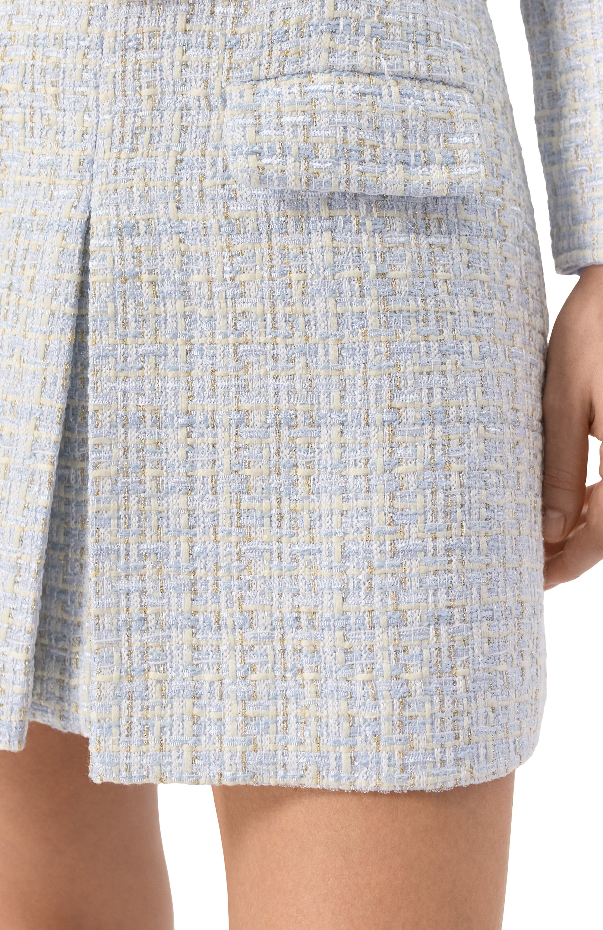 Твидовая юбка SELF-PORTRAIT, арт. SS25008SKBL, фото 5