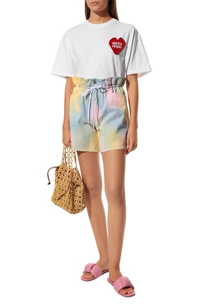 Кож аные шлепанцы MIU MIU, арт. 5XX546-LYB-F0638-005, фото 2