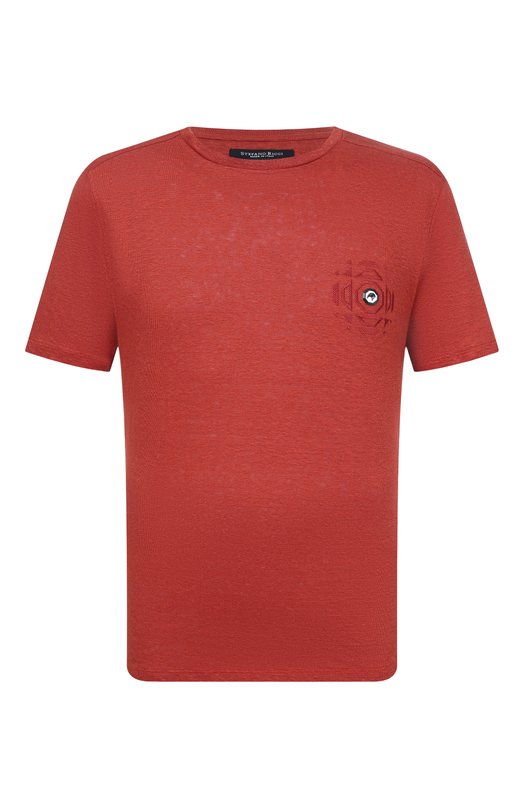 Льняная футболка Stefano Ricci MNH5104070/LN Оранжевый MNH5104070/LN