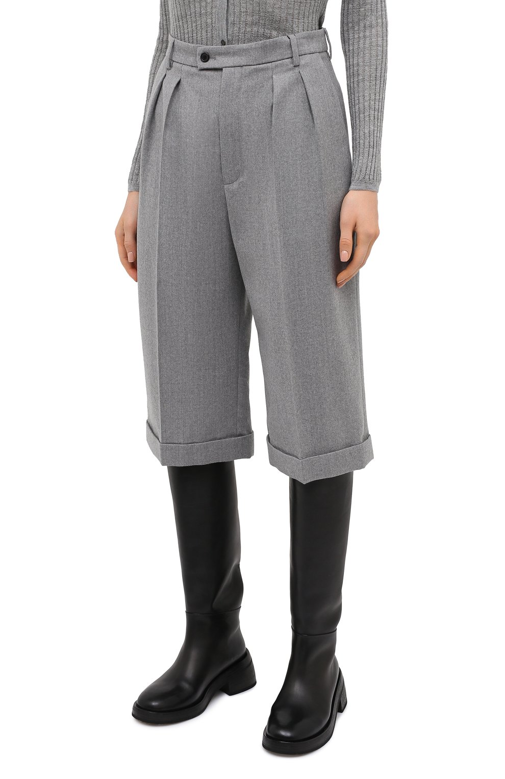 Шерстяные кюлоты SAINT LAURENT, арт. 637572/Y8B57, фото 3