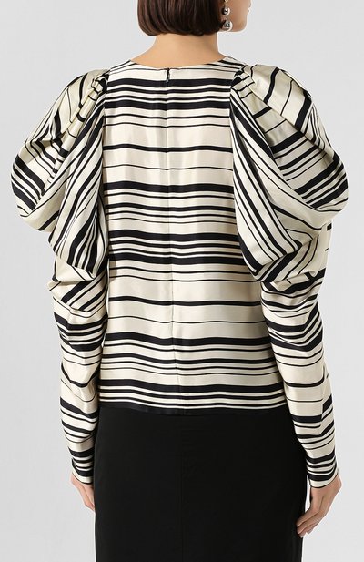 Блузка из смеси вискозы и ше лка DRIES VAN NOTEN, арт. 201-10764-9408, фото 4
