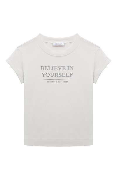 Хлопковая футболка BRUNELLO CUCINELLI, арт. B0A45T289B