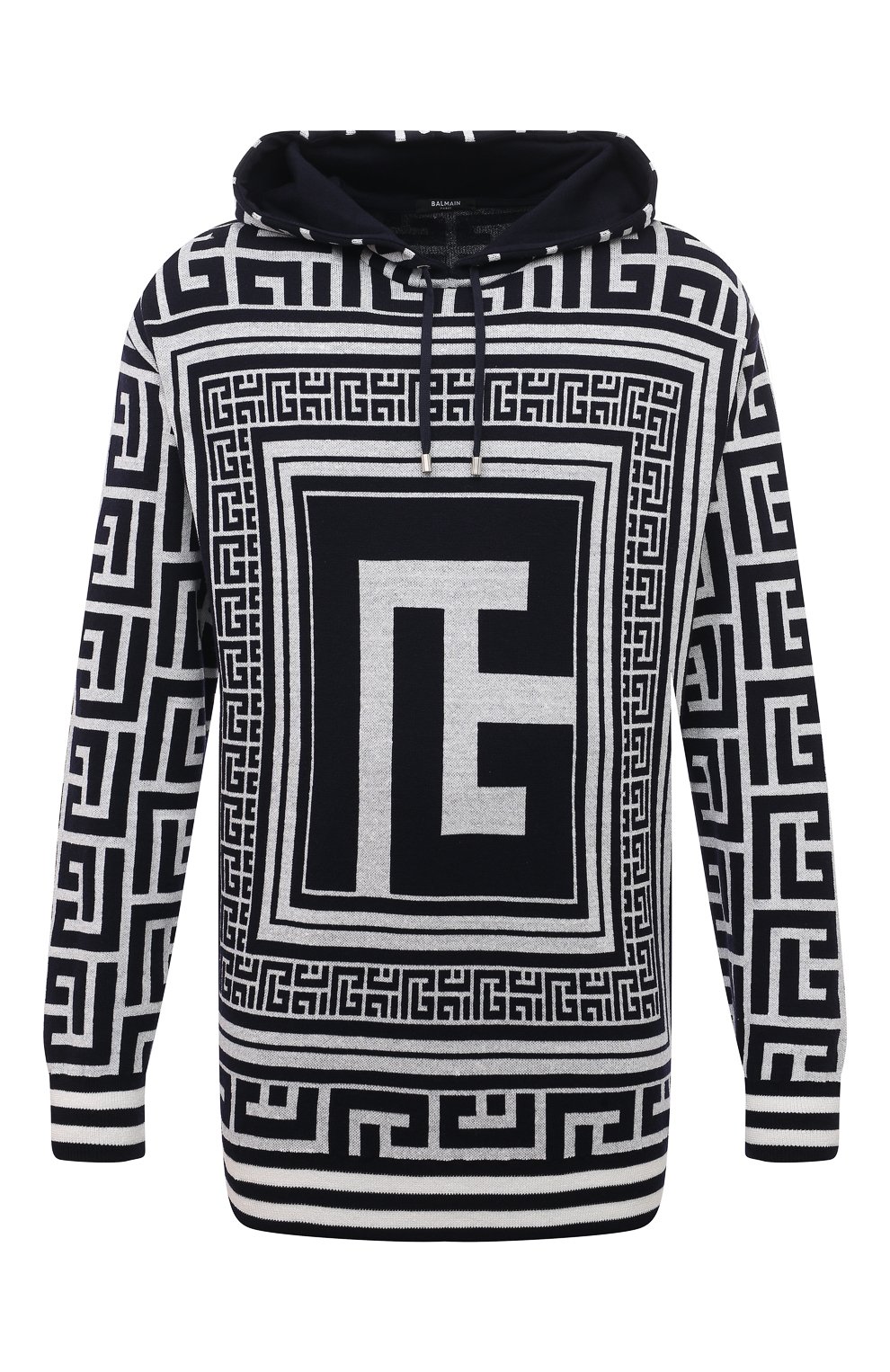 Худи из шерсти и льна BALMAIN, арт. BH1JR072KE82, фото 1