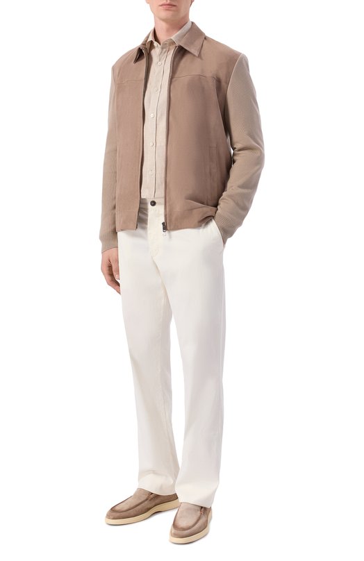 Комбинированная куртка Andrea Campagna 232615/AC/00418I Бежевый  232615/AC/00418I Фото 2