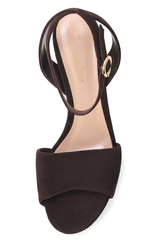 Замшевые босоножки Ardéa 110 Gianvito Rossi G32753.70LEG.CAMM0KA Коричневый  G32753.70LEG.CAMM0KA Фото 6