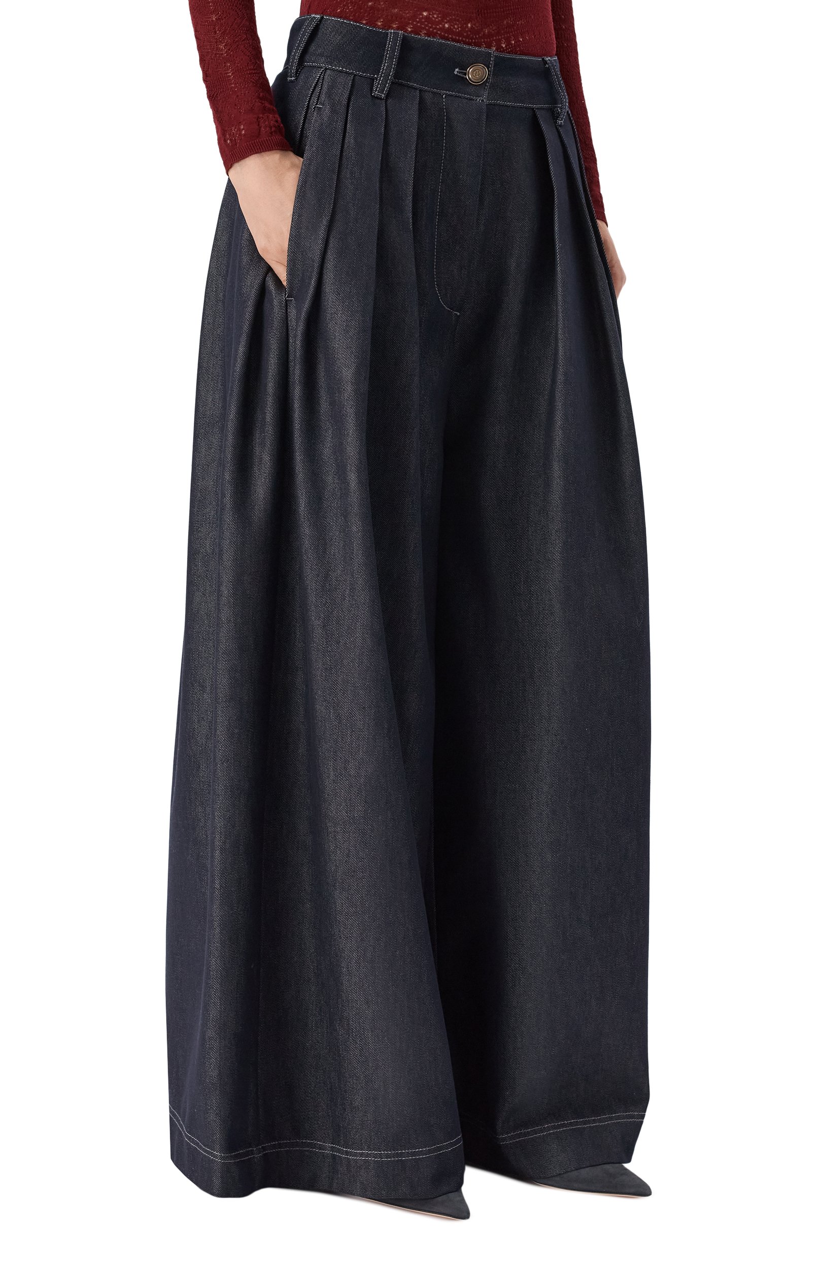 Джинсы GIORGIO ARMANI темно-синего цвета по цене 215000 руб., арт. GW003993/TE23261, фото 3 Джинсы GIORGIO ARMANI, арт. GW003993/TE23261, фото 3
