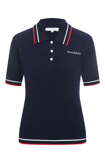 Женское поло из вискозы SPORTY AND RICH, арт. T0068602300BL119