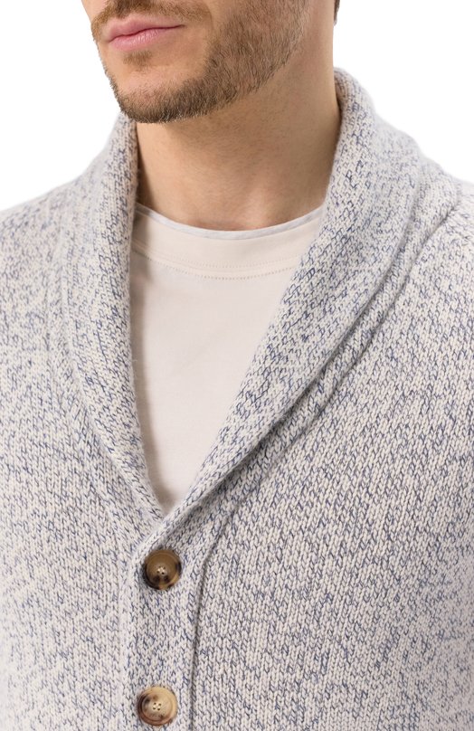 Кашемировый кардиган Brunello Cucinelli MSA504916 Кремовый  MSA504916 Фото 5